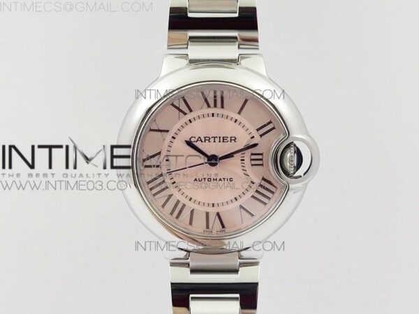 Ballon Bleu 33mm SS AF Pink Dial on SS Bracelet