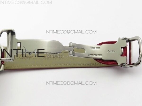 Ballon Bleu 33mm SS AF Red Dial on Red Croco Leather Strap – Bild 10