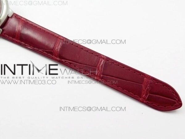 Ballon Bleu 33mm SS AF Red Dial on Red Croco Leather Strap – Bild 12