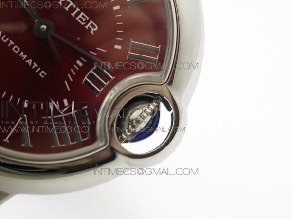 Ballon Bleu 33mm SS AF Red Dial on Red Croco Leather Strap – Bild 13