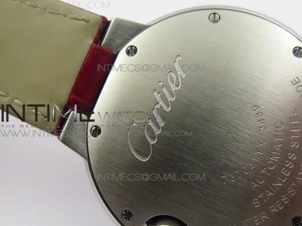 Ballon Bleu 33mm SS AF Red Dial on Red Croco Leather Strap – Bild 14