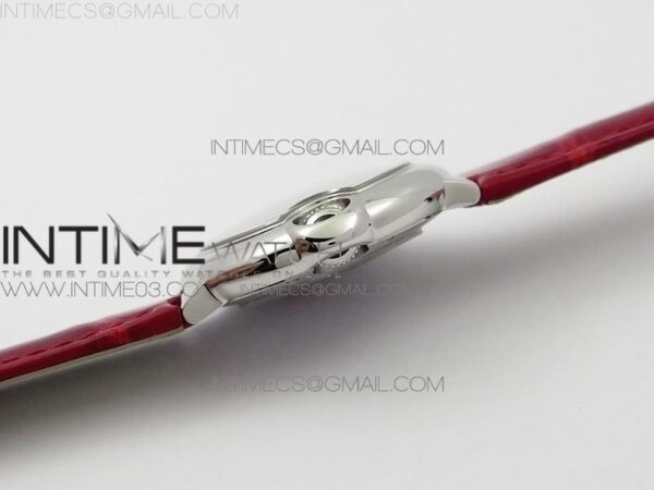Ballon Bleu 33mm SS AF Red Dial on Red Croco Leather Strap – Bild 7