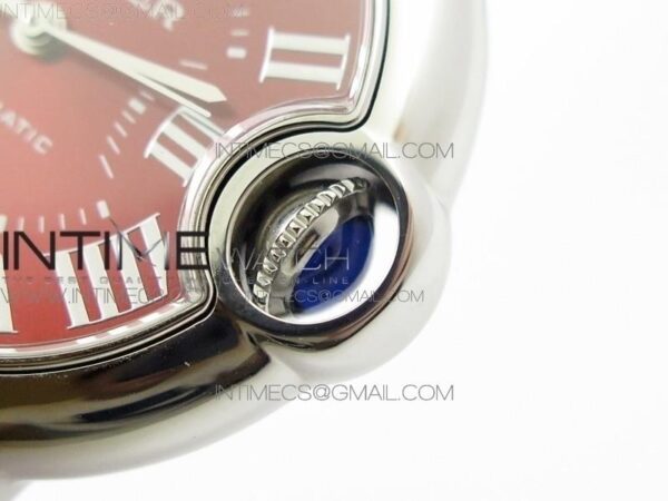 Ballon Bleu 33mm SS AF Red Dial on Red Croco Leather Strap – Bild 8