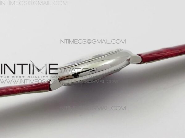 Ballon Bleu 33mm SS AF Red Dial on Red Croco Leather Strap – Bild 9