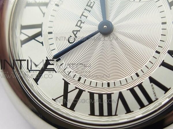 Ballon Bleu 33mm SS AF White Textured Dial on Purple Crocodile Strap Ronda Quartz – Bild 5