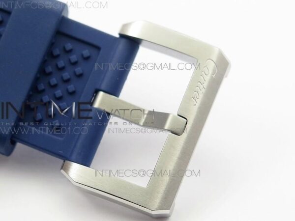 Calibre De Cartier Diver SS/RG Blue JJF on Blue Rubber Strap – Bild 12