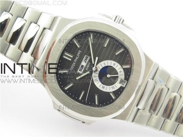 NAUTILUS MOONPHASE SS V3 GRAY DIAL – Bild 3
