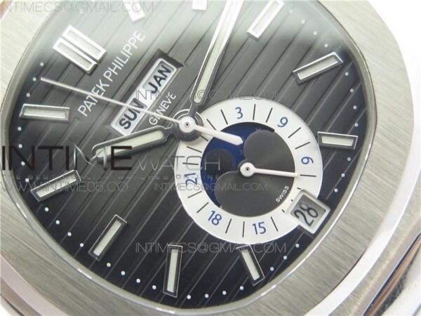 NAUTILUS MOONPHASE SS V3 GRAY DIAL – Bild 4
