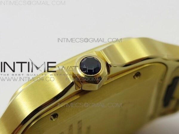 Santos de Cartier 40mm 2018 BVF  YG White Dial on YG SmartLinks Bracelet – Bild 7