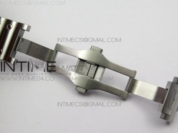 Santos de Cartier 40mm 2018 SS/RG BVF RG Bezel White Dial on SS/RG SmartLinks Bracelet – Bild 11