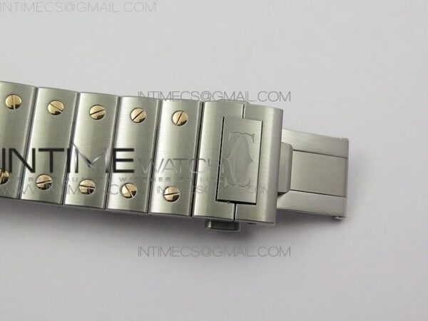 Santos de Cartier 40mm 2018 SS/RG BVF RG Bezel White Dial on SS/RG SmartLinks Bracelet – Bild 13