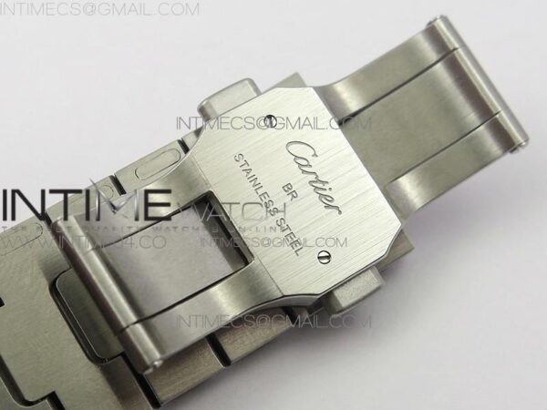 Santos de Cartier 40mm 2018 SS/RG BVF RG Bezel White Dial on SS/RG SmartLinks Bracelet – Bild 15