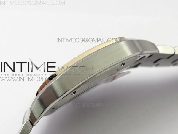 Santos de Cartier 40mm 2018 SS/RG BVF RG Bezel White Dial on SS/RG SmartLinks Bracelet – Bild 6