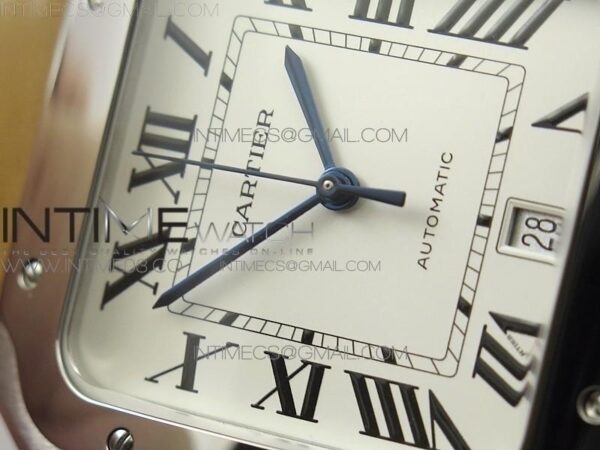 Santos de Cartier Large 2018 KOR  White Dial on Brown Leather Strap – Bild 6