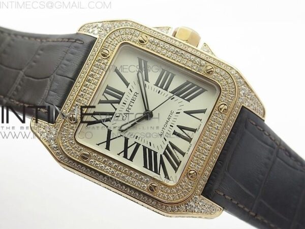 Santos de Cartier 40mm 2018 BVF Blue Dial on SS SmartLinks Bracelet – Bild 2