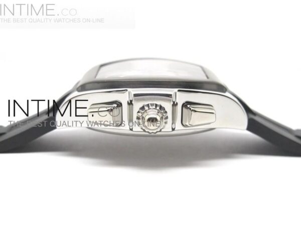 XL Roadster S SS White Dial Chronograph on Black Rubber Strap – Bild 4