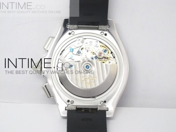 XL Roadster S SS White Dial Chronograph on Black Rubber Strap – Bild 9
