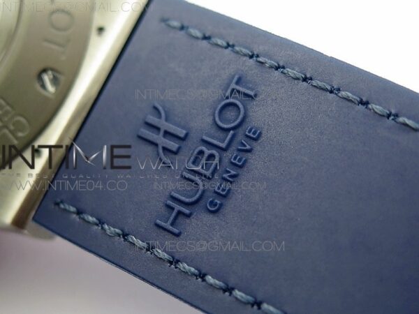 CLASSIC FUSION 45MM TITANIUM WWF 1:1 BEST EDITION BLUE DIAL ON BLUE GUMMY STRAP ASIAN HB1112 – Bild 13
