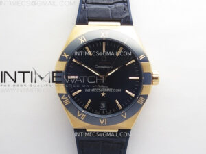Constellation 41mm Blue Ceramic Bezel RG VSF 1:1 Best Edition Blue Dial on Blue Gummy Strap A8900