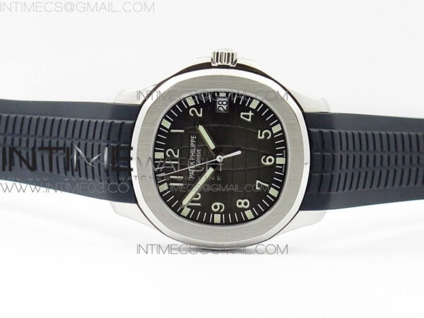 Aquanaut Jumbo 5167A SS ZF 1:1 Best Edition Black Dial on Black Rubber Strap 324CS (Free box) – Bild 3