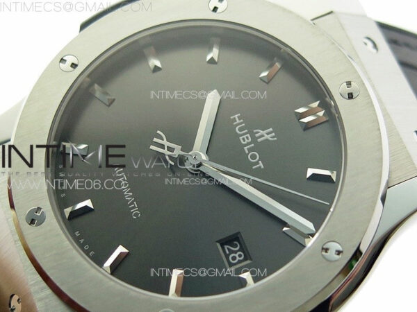 Classic Fusion 42mm SS APSF 1:1 Best Edition Gray Dial On Gummy Strap A2892 – Bild 4