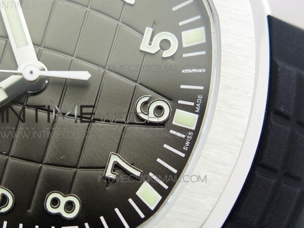 Aquanaut Jumbo 5167A SS ZF 1:1 Best Edition Black Dial on Black Rubber Strap 324CS (Free box) – Bild 6