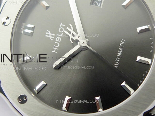 Classic Fusion 42mm SS APSF 1:1 Best Edition Gray Dial On Gummy Strap A2892 – Bild 6