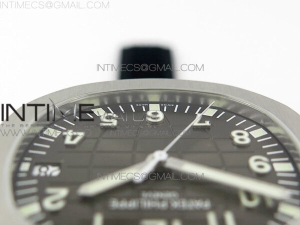 Aquanaut Jumbo 5167A SS ZF 1:1 Best Edition Black Dial on Black Rubber Strap 324CS (Free box) – Bild 7