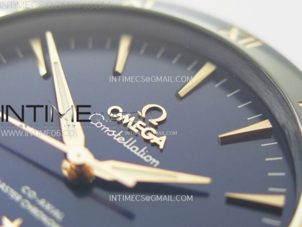 Constellation 41mm Blue Ceramic Bezel RG VSF 1:1 Best Edition Blue Dial on Blue Gummy Strap A8900 – Bild 8