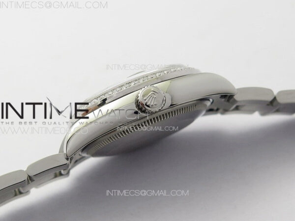 DateJust 31mm 72610 SS Crystals Bezel APSF Best Edition White MOP Dial Crystals Markers on Oyster Bracelet A2824 – Bild 11