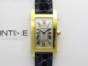 Tank WJTA0029 29mm 8848F YG Silver Dial on Black Croco Strap Ronda Quartz