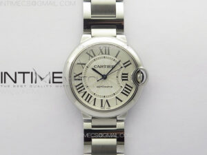 Ballon Bleu 36mm SS K3F 1:1 Best Edition White Textured Dial on SS Bracelet A076