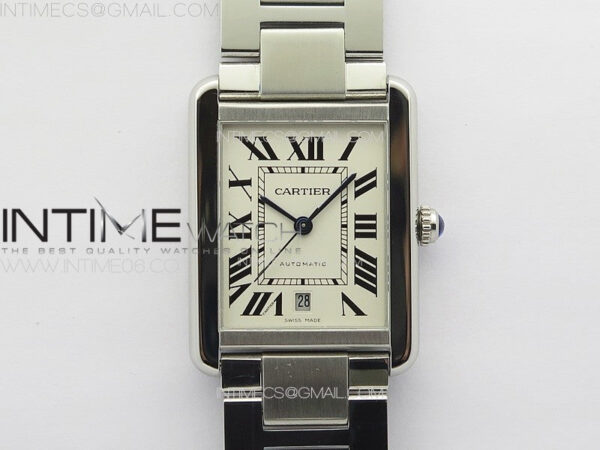 Tank Solo 31mm SS APSF 1:1 Best Edition White Dial on SS Bracelet MIYOTA 9015