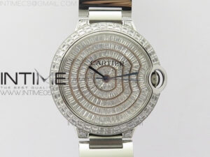 Ballon Bleu T Crystal 42mm SS Full Paved Crystal Dial on SS Bracelet Miyota 9015