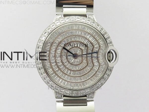 Ballon Bleu T Crystal 42mm SS Full Paved Crystal Dial on SS Bracelet Miyota 9015