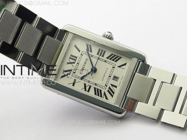 Tank Solo 31mm SS APSF 1:1 Best Edition White Dial on SS Bracelet MIYOTA 9015 – Bild 2