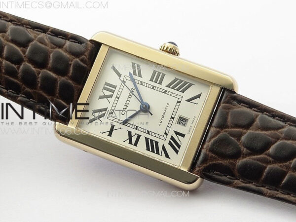 Tank Solo 31mm RG APSF 1:1 Best Edition White Dial on Brown Leather Strap MIYOTA 9015 – Bild 2