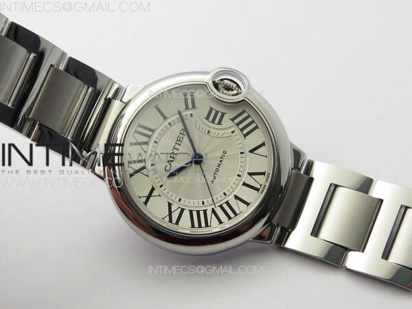 Ballon Bleu 36mm SS K3F 1:1 Best Edition White Textured Dial on SS Bracelet A076 – Bild 3