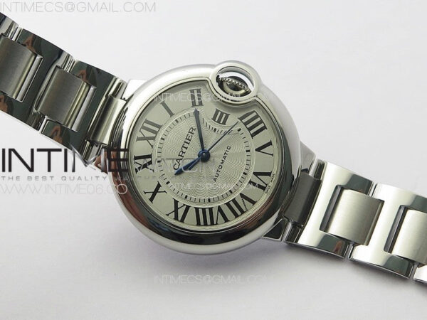 Ballon Bleu 33mm SS K3F 1:1 Best Edition Ice Blue Dial on SS Bracelet A076 – Bild 2