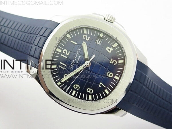 Aquanaut Jumbo 5168G 42mm SS ZF 1:1 Best Edition Blue Dial on Blue Rubber Strap 324CS (Free box) – Bild 2