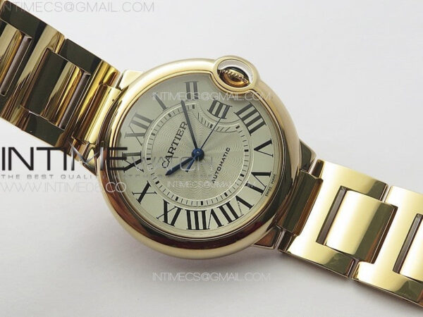 Ballon Bleu 36mm RG K3F 1:1 Best Edition White Textured Dial on SS Bracelet A076 – Bild 2