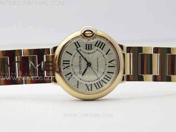 Ballon Bleu 36mm RG K3F 1:1 Best Edition White Textured Dial on SS Bracelet A076 – Bild 3