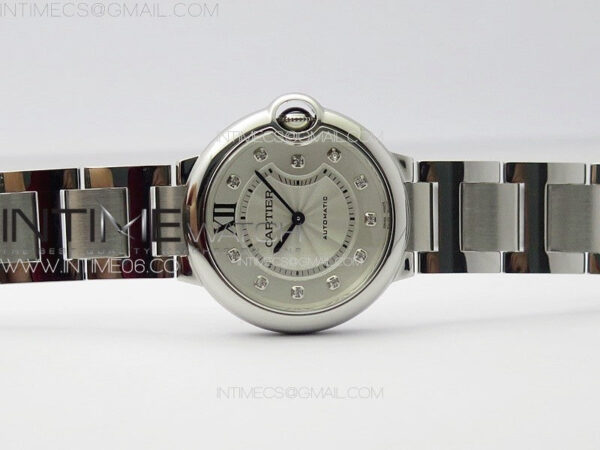 Ballon Bleu 36mm SS K3F 1:1 Best Edition White Textured Dia Markers Dial on SS Bracelet A076 – Bild 3