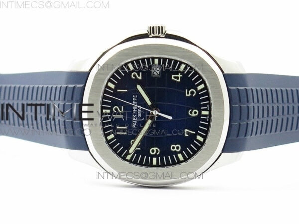 Aquanaut Jumbo 5168G 42mm SS ZF 1:1 Best Edition Blue Dial on Blue Rubber Strap 324CS (Free box) – Bild 3