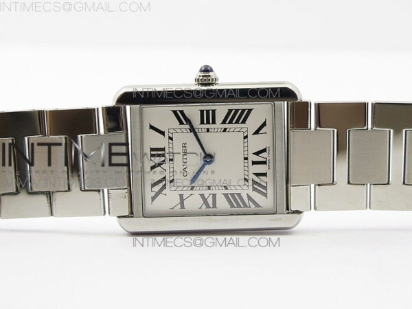 Tank Solo Ladies 28mm SS K11F 1:1 Best Edition White Dial on SS Bracelet Ronda Quartz – Bild 3