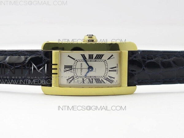 Tank WJTA0029 29mm 8848F YG Silver Dial on Black Croco Strap Ronda Quartz – Bild 3