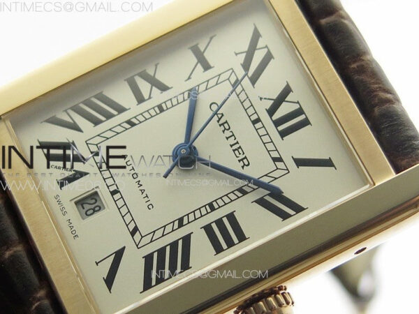 Tank Solo 31mm RG APSF 1:1 Best Edition White Dial on Brown Leather Strap MIYOTA 9015 – Bild 4