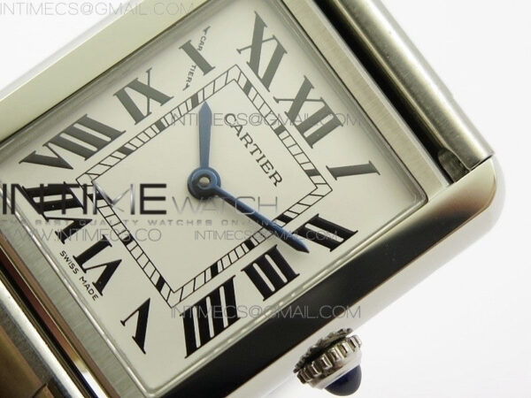Tank Solo Ladies 25mm SS K11F 1:1 Best Edition White Dial on SS Bracelet Ronda Quartz – Bild 4