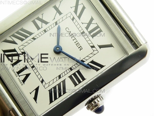 Tank Solo Ladies 28mm SS K11F 1:1 Best Edition White Dial on SS Bracelet Ronda Quartz – Bild 4