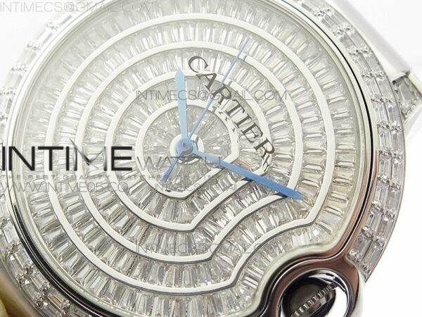 Ballon Bleu T Crystal 42mm SS Full Paved Crystal Dial on SS Bracelet Miyota 9015 – Bild 4